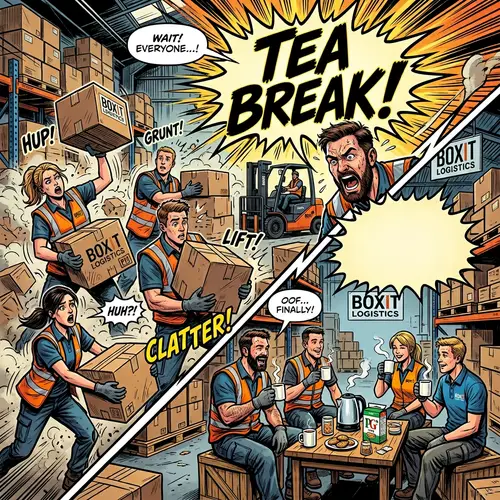 BoxIt Logistics: Fun Tea Breaks Amid Busy Deliveries