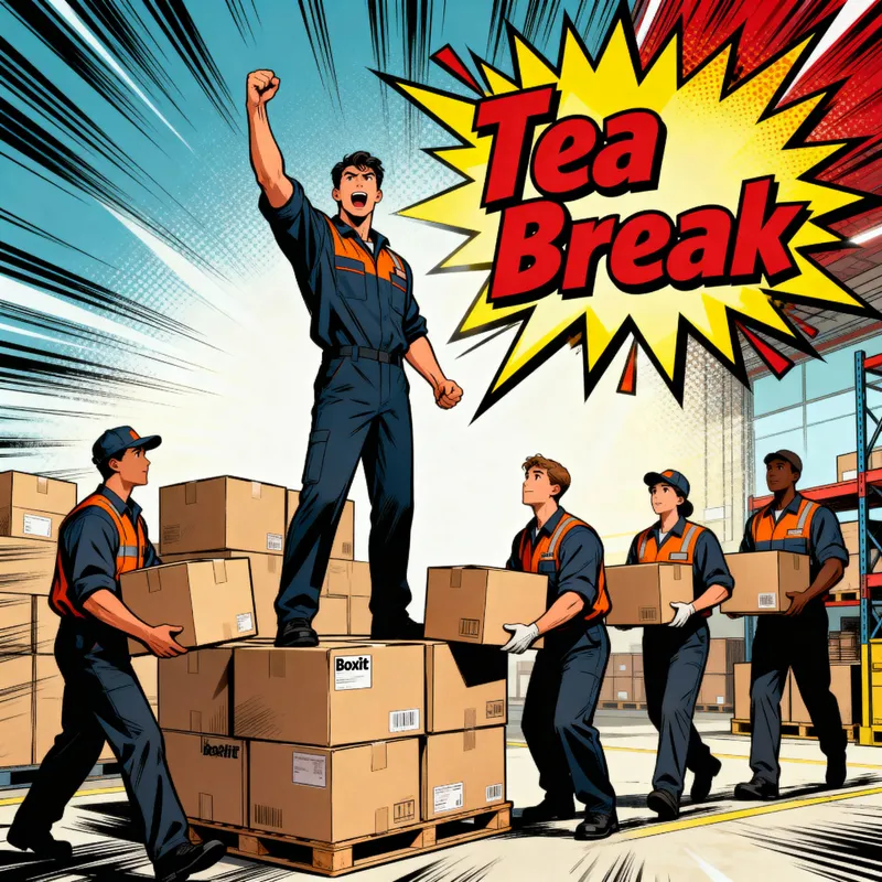 BoxIt Logistics: Fun Tea Breaks Amid Busy Deliveries