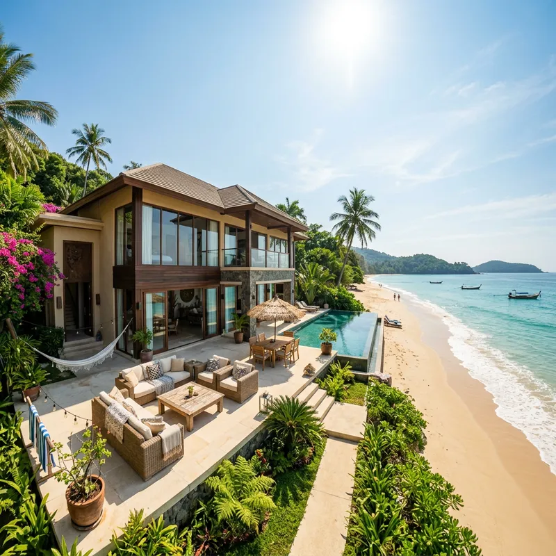 Luxury Beachfront Villa | Serene Sandy Retreat