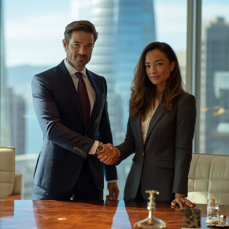 Powerful Business Deal in San Francisco Office