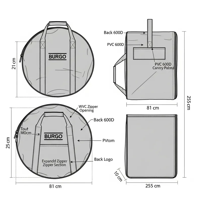 Circular Bicycle Wheel Bag Pattern Design Circular Bicycle Wheel Bag Pattern Design