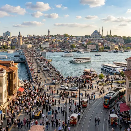 Vibrant Istanbul: Diverse City Life, Historic Buildings & Bosphorus Views