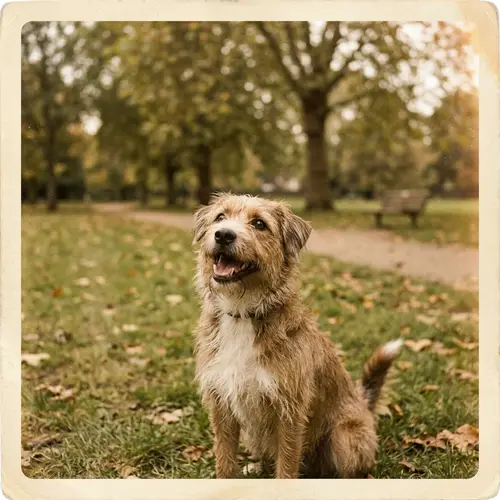 Tranquil Nature-Inspired Dog Photography with Vintage Aesthetics