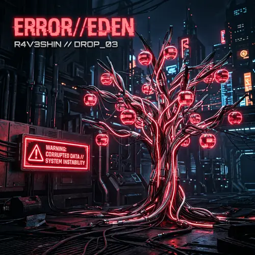 ERROR//EDEN: Neon Data Tree Art