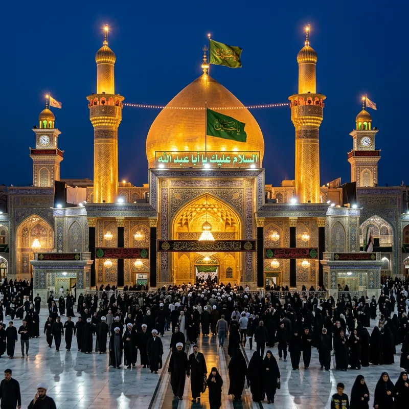 High Quality Image of Karbala Shrine - Imam Hussain