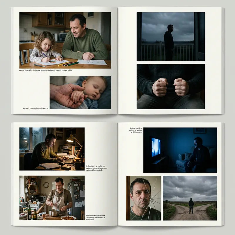 Turbulent Ties: Capturing a Father's Dual Nature Turbulent Ties: Capturing a Father's Dual Nature