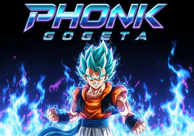 Gogeta Super Saiyan Blue Phonk Album Cover Art