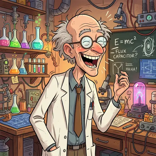 Eccentric Scientist Cartoon | Animated Comedy-Drama Character