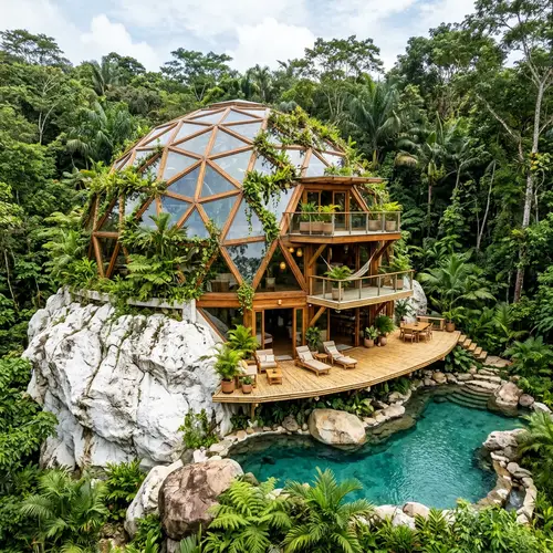 Stunning 13m Geodesic Dome Home in the Jungle