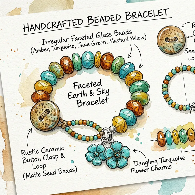 Unique Handcrafted Beaded Bracelet Design