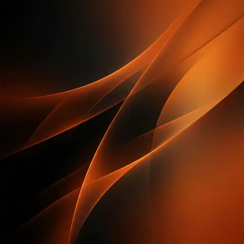 Modern Desktop Wallpaper Design in Orange and Black Hues