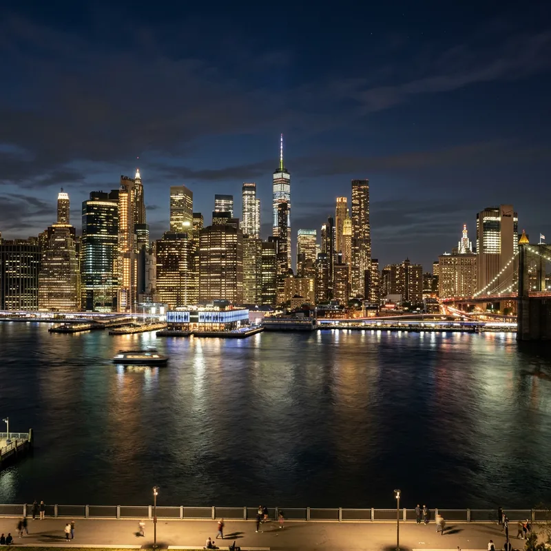 Stunning Night City Skyline Photos