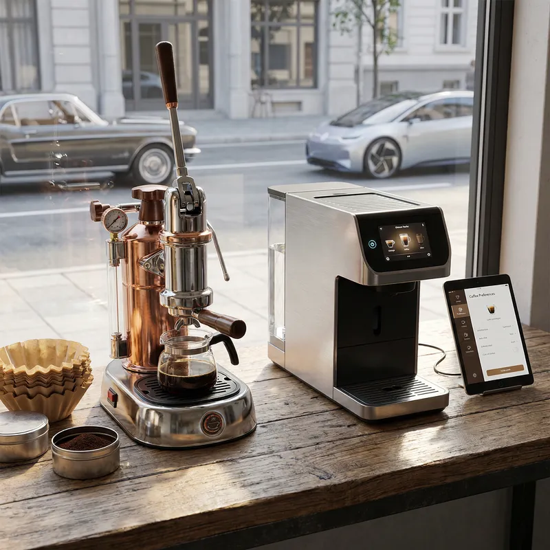 Classic Vs Modern Coffee Machines: A Visual Evolution