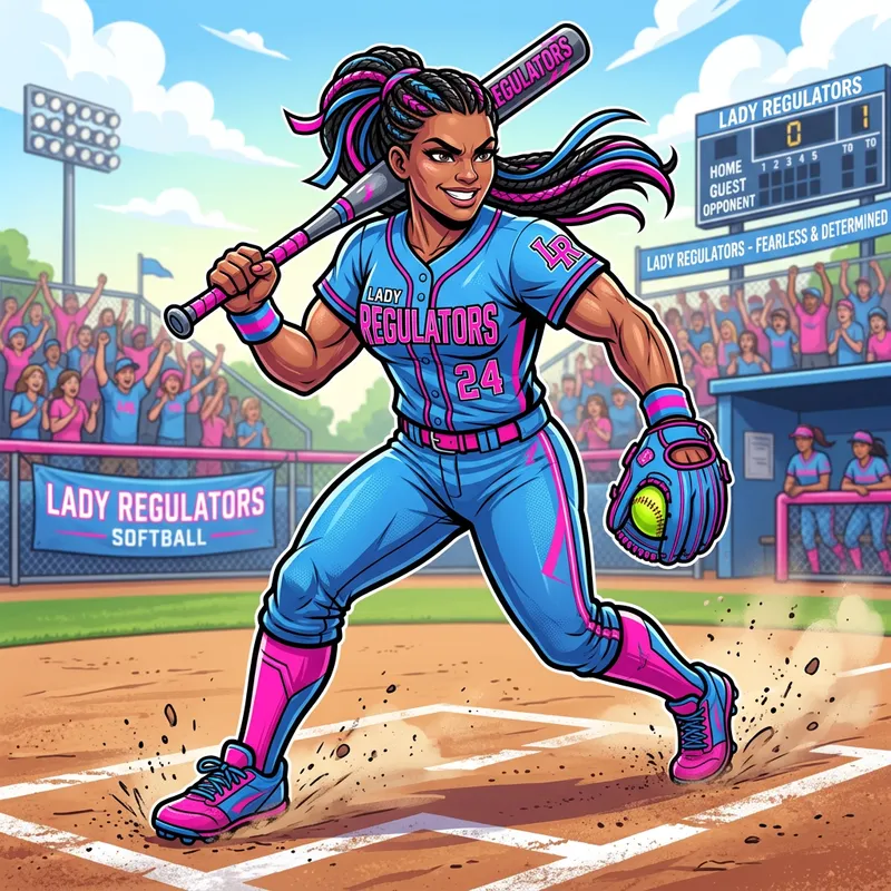 Lady Regulators Softball Team Mascot Lady Regulators Softball Team Mascot