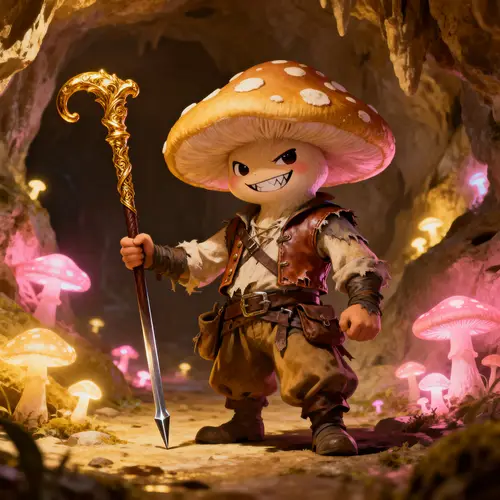 Cave Mushroom Bandit: A Sweet Villain Character