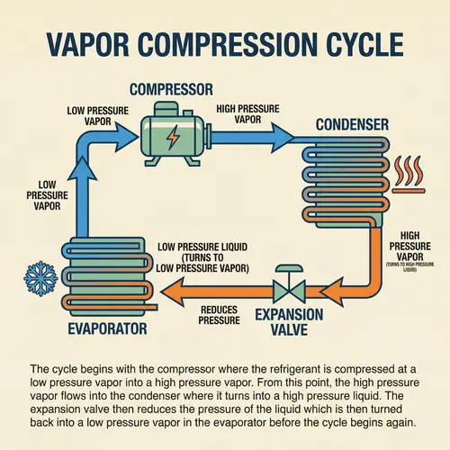 Vapor Compression Cycle: Refrigeration System Components Explained