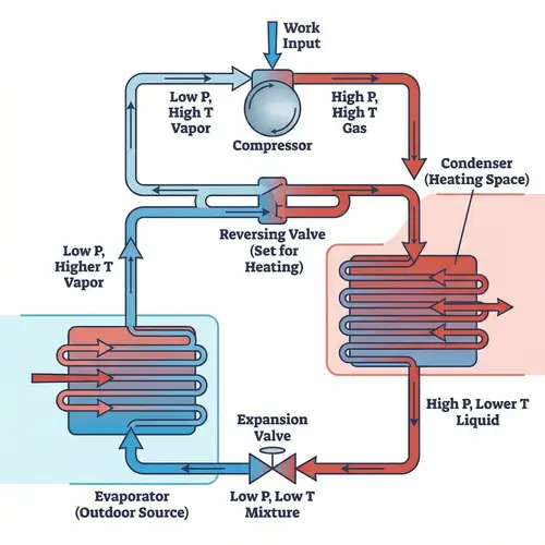 Vapor Compression Heat Pump Cycle Diagram