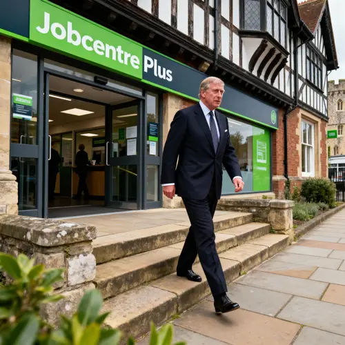 Prince Andrew Visits Jobcentre Plus in Windsor