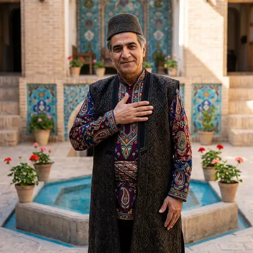 Traditional Iranian Man: Cultural Richness and History Displayed
