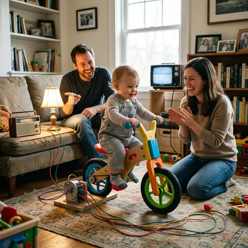 Family Scenes: Baby Generating Energy through Playtime