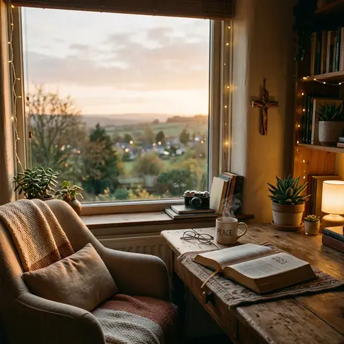 Lo-fi Chill Christian Music Visuals in 16:9 Format