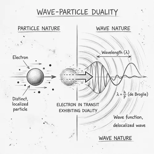 Wave-Particle Duality Illustrated: A Detailed Sketch