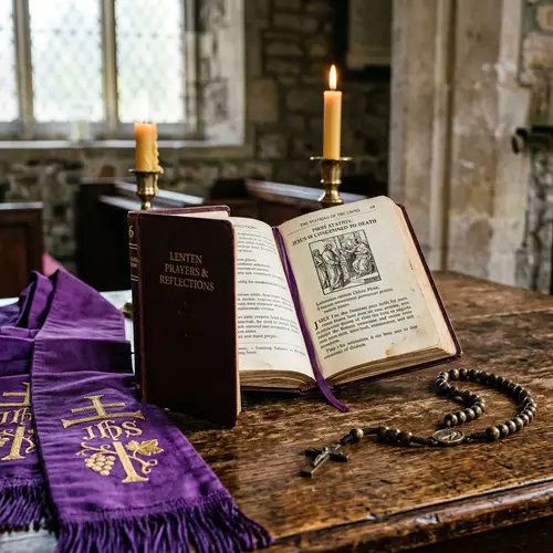 Lenten Prayer Book & Rosary: A Sacred Reflection