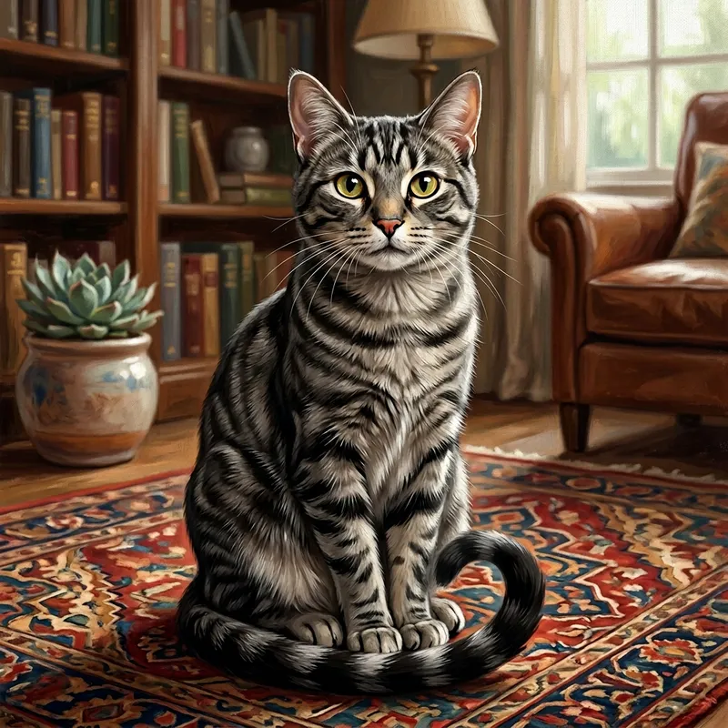 Graceful Cat - Mesmerizing Illustration Graceful Cat - Mesmerizing Illustration