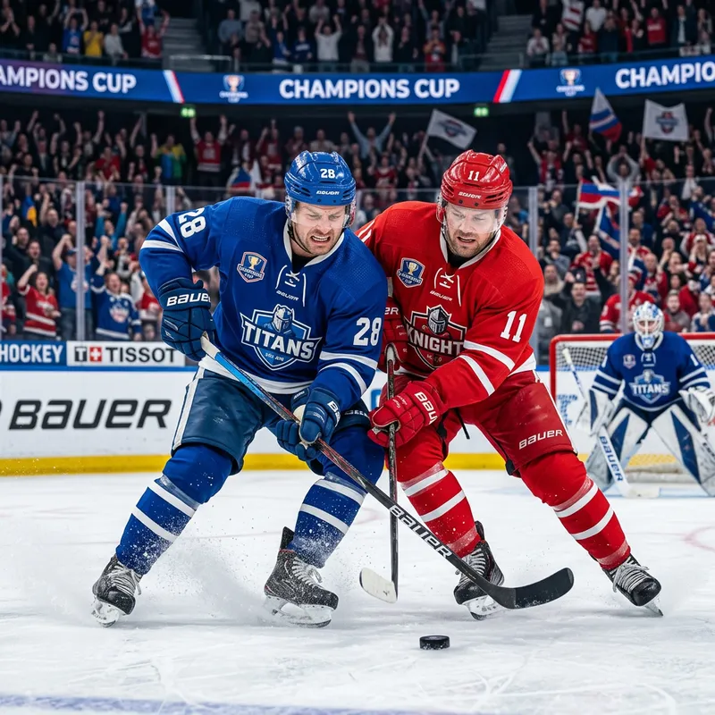 Intense Ice Hockey Game | Champions Cup Tournament Photography Intense Ice Hockey Game | Champions Cup Tournament Photography