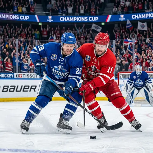 Dynamic Ice Hockey Game | Champions Cup Tournament Photography