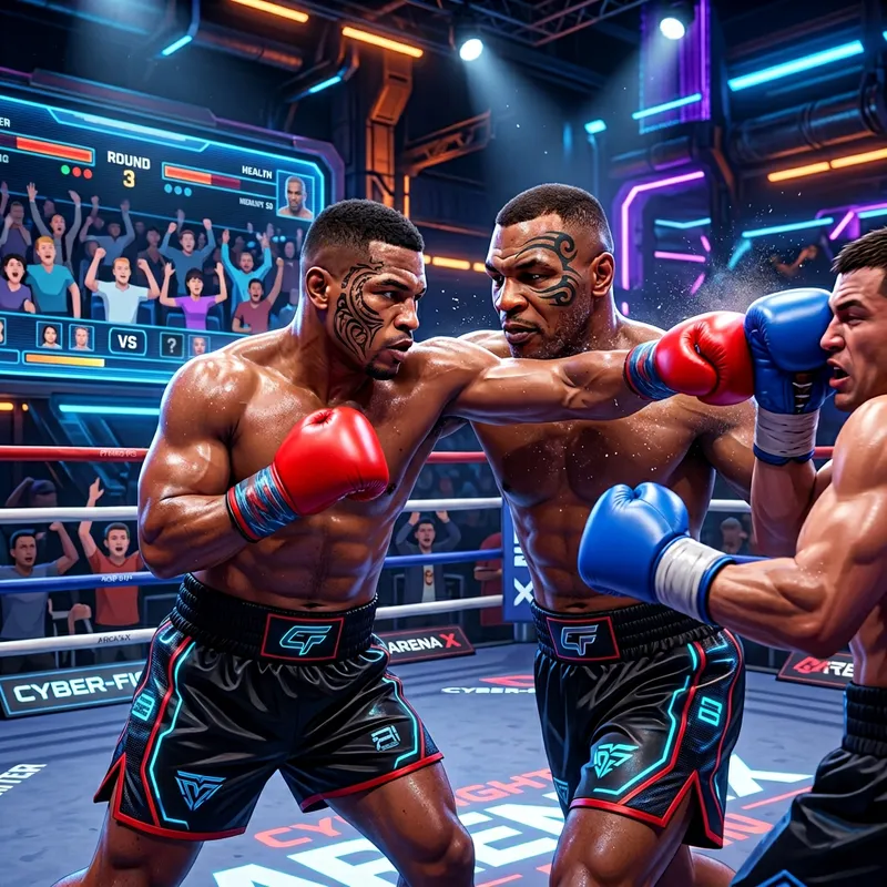 Mike Tyson Knockout Game - Virtual Athlete in Gloves Mike Tyson Knockout Game - Virtual Athlete in Gloves