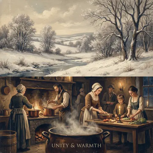 Tranquil Winter Landscapes & Cozy Kitchen Activities Painting