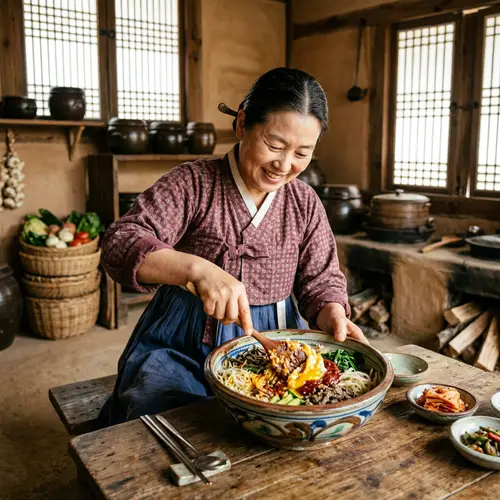 Traditional Korean Bibimbap: Recipe & Preparation in Joseon Era