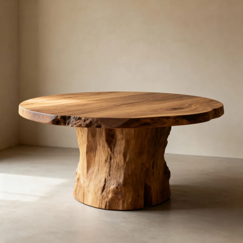 Round Wooden Table - Elegant & Durable Design