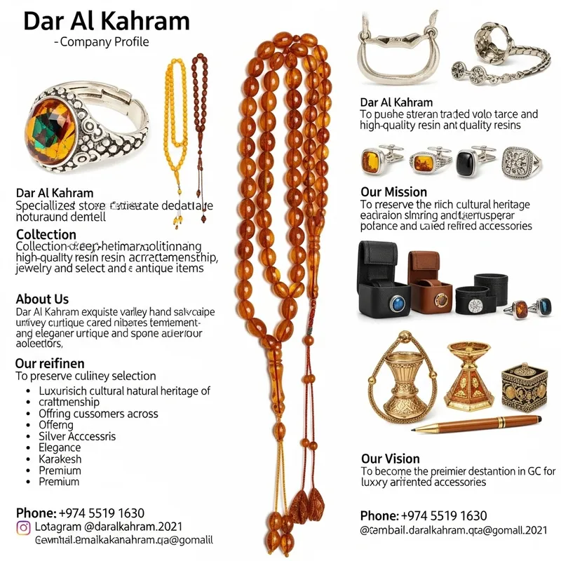 Dar Al Kahram: Natural Amber & Luxury Prayer Beads
