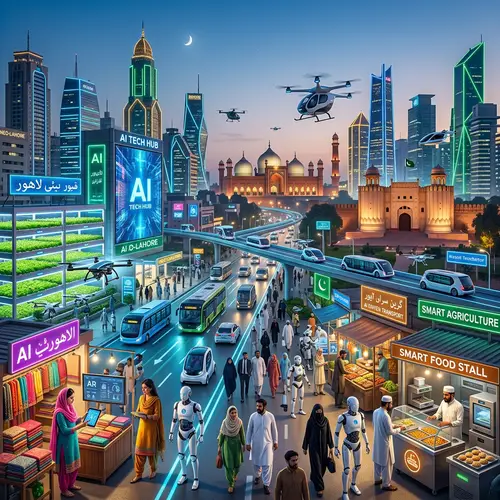 Futuristic Lahore | AI-Powered Technologies Cityscape