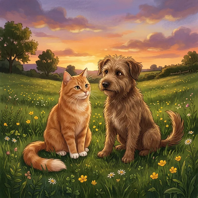 Cat and Dog Friendship: Peaceful Coexistence Cat and Dog Friendship: Peaceful Coexistence