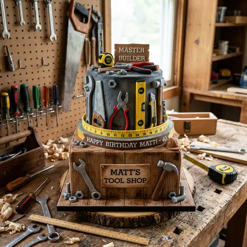 Tool-Themed Cake Designs for Celebrations