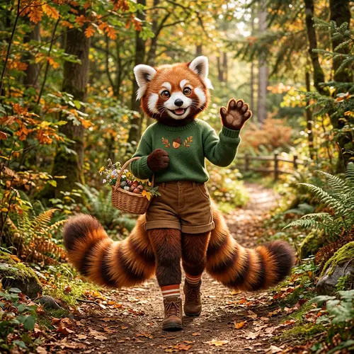 Cute Red Panda Girl: Adorable Character Inspired by Red Pandas