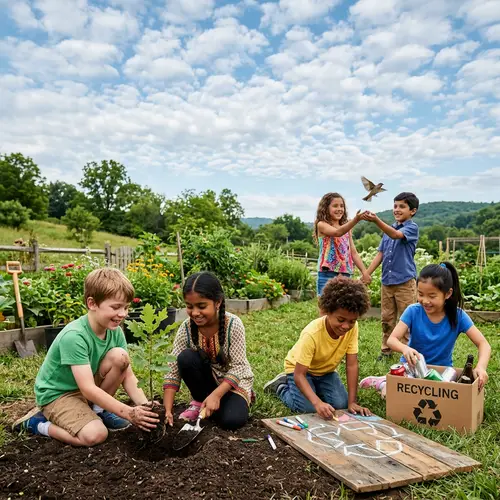 Diverse Children Teamwork for Environment | Conservation Efforts