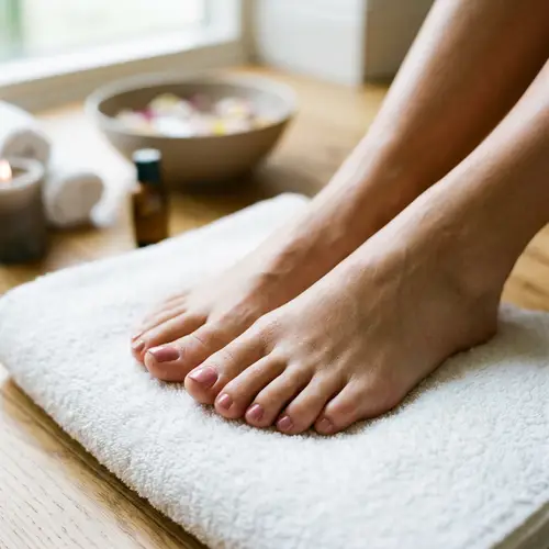 Beautiful Women's Feet with Elegant Pedicure