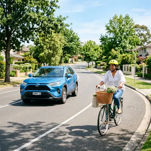 Car and Bike Harmony on the Road