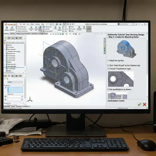 Solidworks Tutorial: Create 3D Mechanical Models