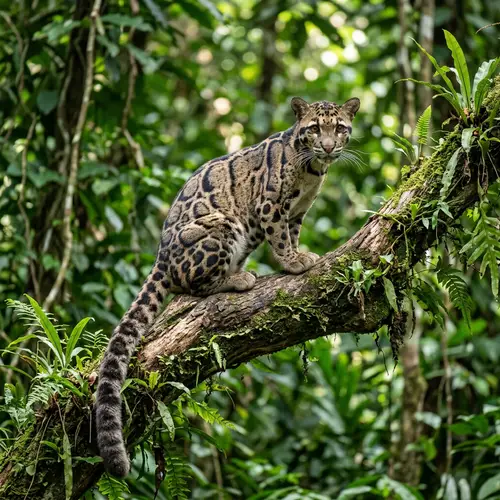 Majestic Clouded Leopard - Nature's Beauty
