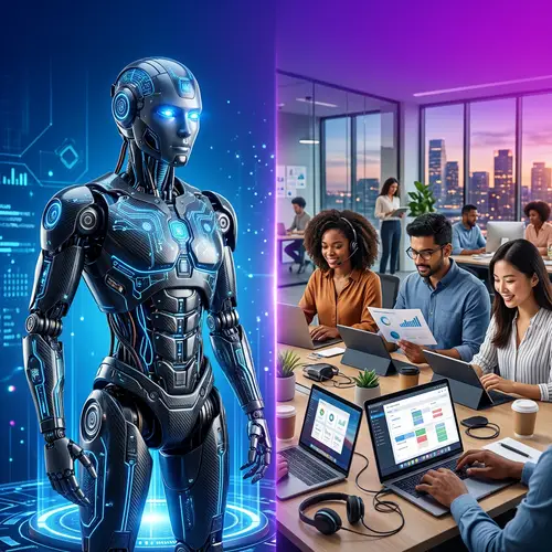 Futuristic Robot and Virtual Assistants: AI vs VA Industry