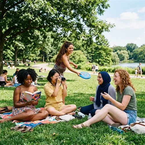 Hot Girls Having Fun at the Park
