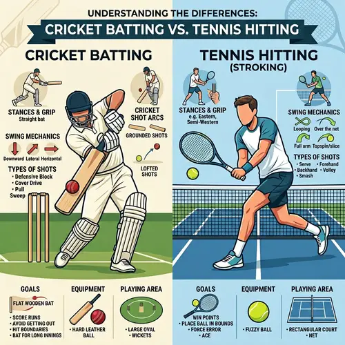 Difference Between Batting in Cricket and Tennis