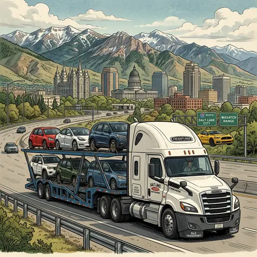 Freightliner Cascadia with Multi-Level Trailer | Salt Lake City
