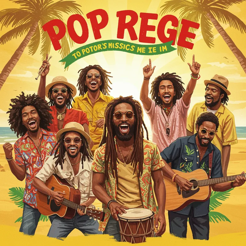 Pop Reggae Album Cover Art