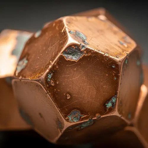 Copper Metal Structure: Crystalline Design
